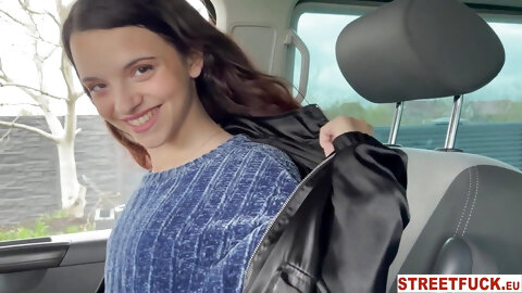 StreetFuck - Slim Fit Babe Ohana Thanks Driver by Cheating on Husband Outside Her House!