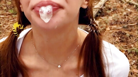 Public blowjob and cum play from cumslut Mia Bandini (POV)