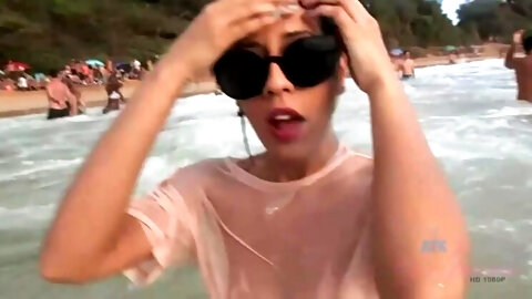 Demi Lopez: A Day at the Nude Beach with You (POV, Amateur)