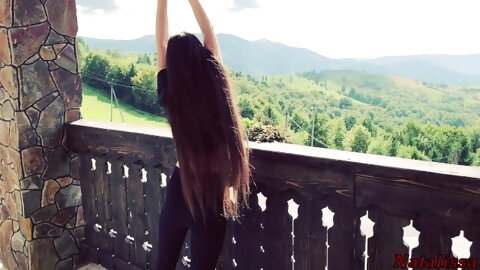 My Step Brother Creampied Me During My Morning Workout - Natalissa