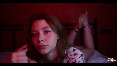 POV BLOWJOB FROM AMAZING TEEN GIRL WRINKLED SOLES IN CHAINS