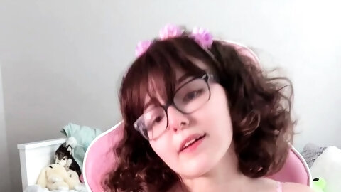 Awesome Teen With Big Boobs Dildo Masturbation