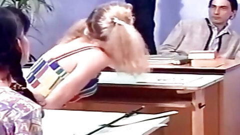 Teacher spaning bad students