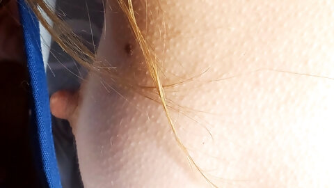 Cold little boobies under my apron 🤗 warm them up please? 🥶