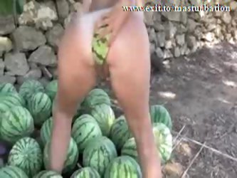 Outdoor Melon Masturbation Nudist Giselda