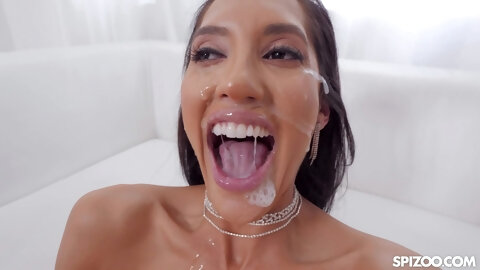 Teen brunette boned until exhaustion for a complete POV