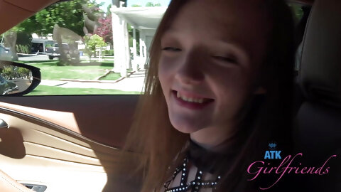 Behind-the-scenes fun hooking up with fresh-faced Storm Rose, pussy play and tease POV